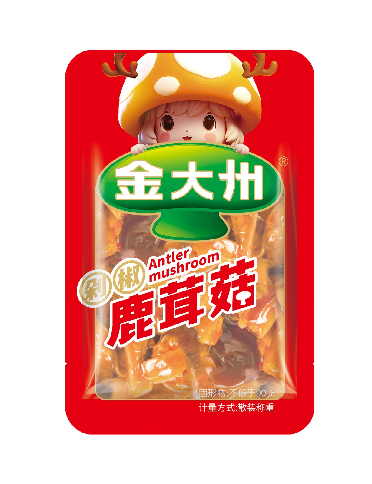 散装剁椒味鹿茸菇